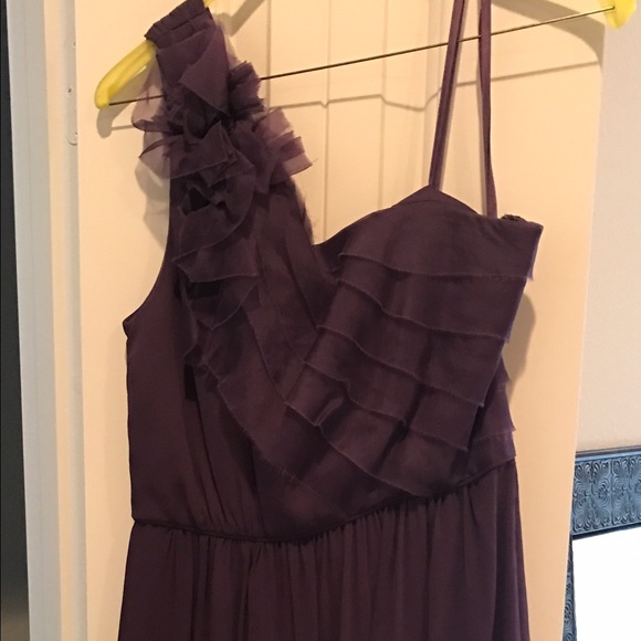 Max & Cleo Purple 'Lillian' Ruffle Cocktail Dress - Picture 2 of 3